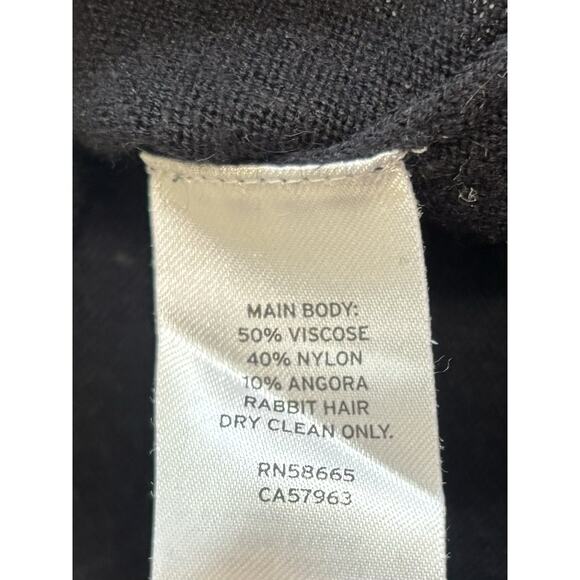 Trouve Women's Sweater Size S Angora Blend Black Pullover Preppy Dark Academia - Picture 5 of 8